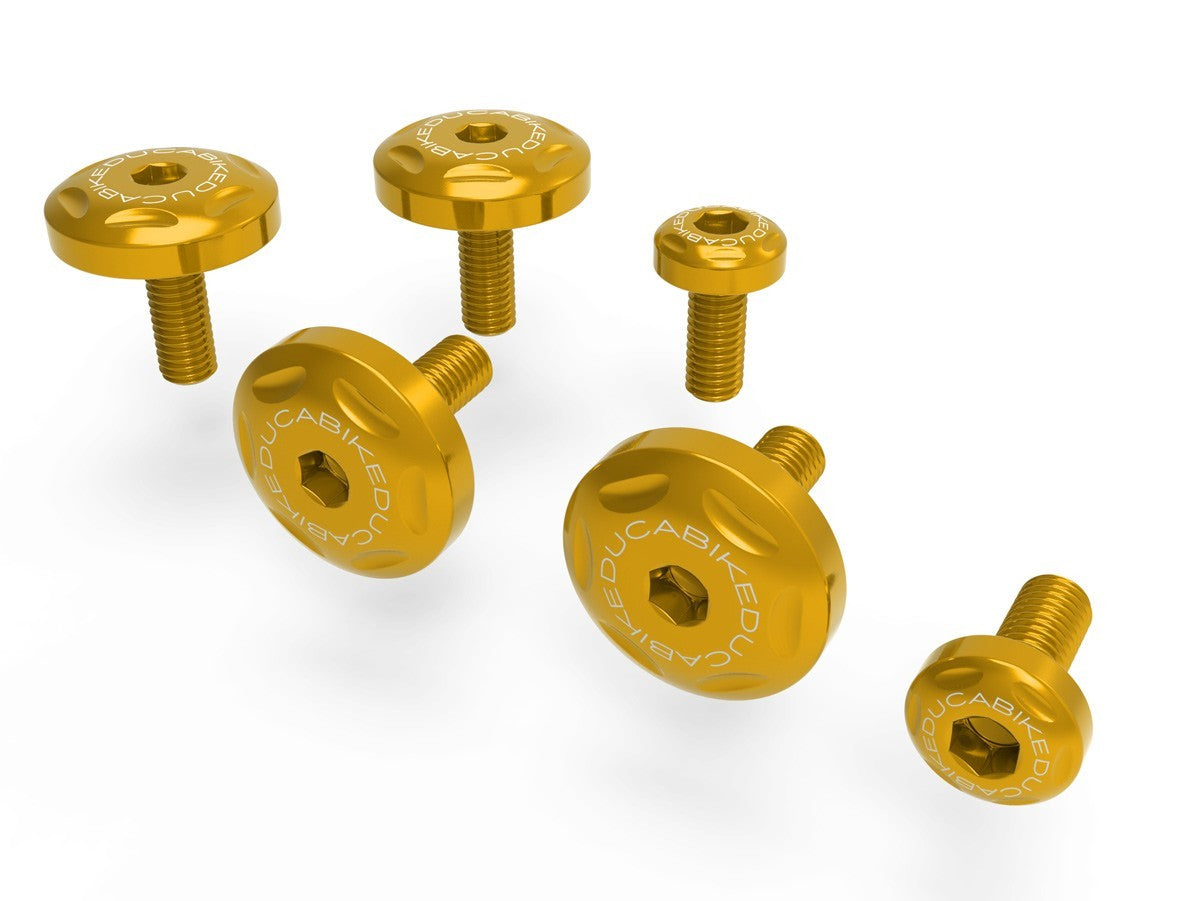Ducabike DBK KVT03 MTSV4 Side Cover Screws Kit - GOLD