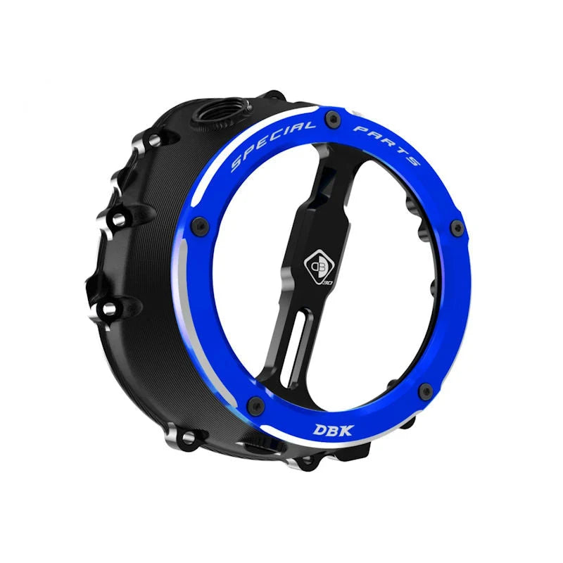 Ducabike DBK Clear Clutch Cover For BMW S1000RR M1000RR - Black-Blue