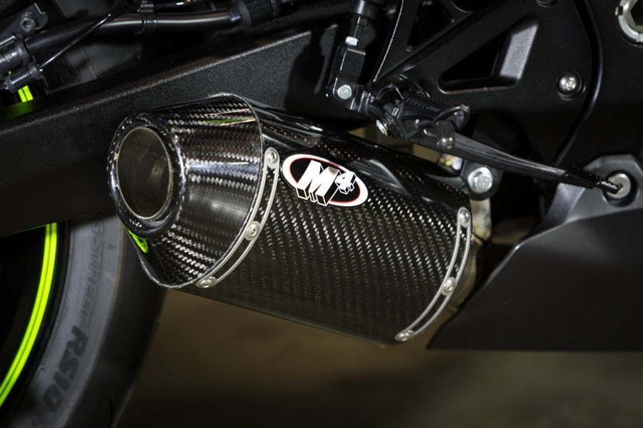 M4 Exhaust 2017 GSXR 1000 Full System with Carbon Fiber Street Slayer Muffler detail2