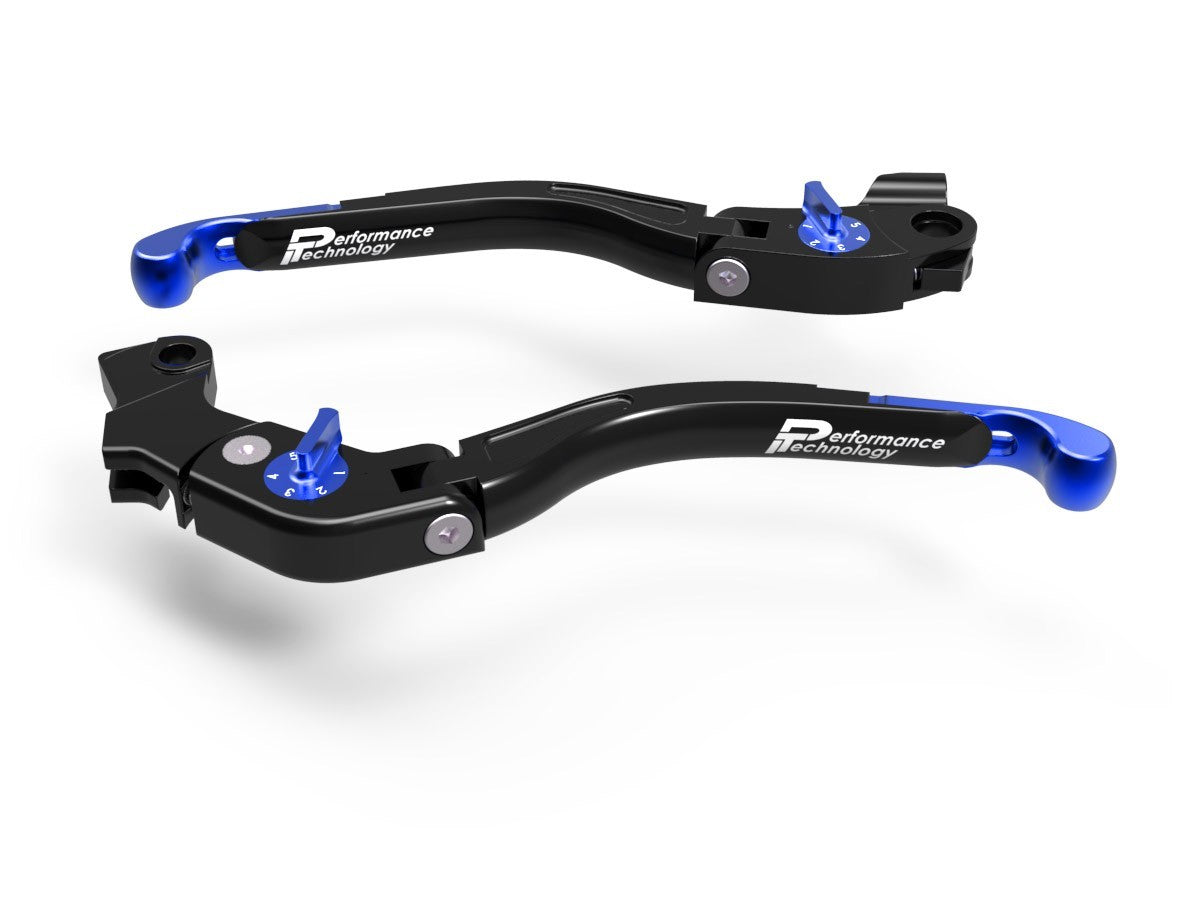 Ducabike DBK LEA10 Brake / Clutch Adjustable Levers Eco GP 2 - BLACK-BLUE