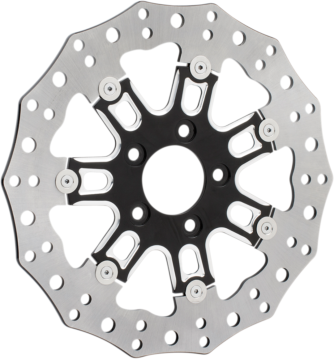 Arlen NESS Front Rotor - 7 Valve - 11.8" - Black