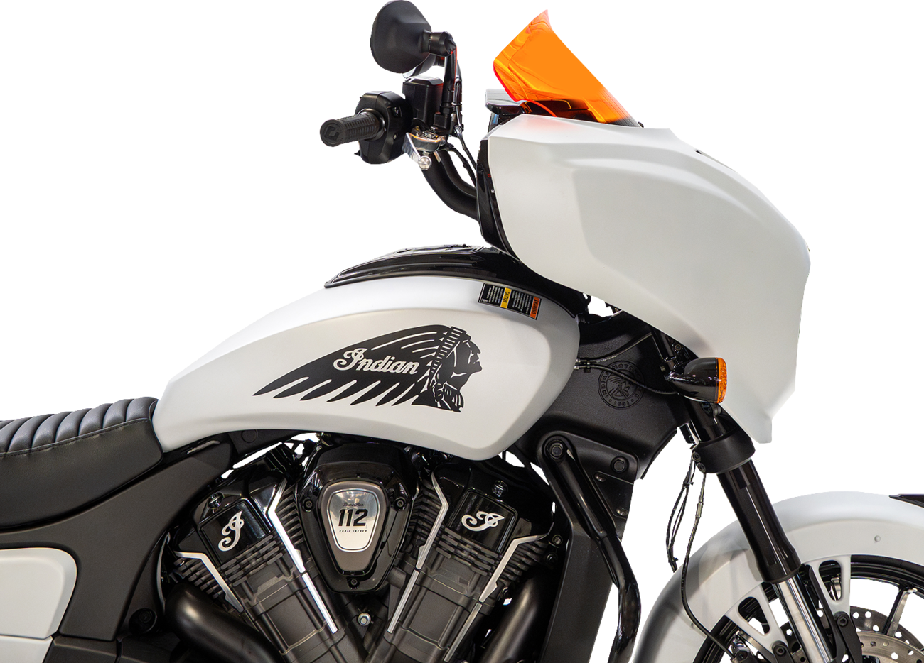 Klock Werks Windshield - 9" - Orange - Chieftain PowerPlus/Roadmaster PowerPlus