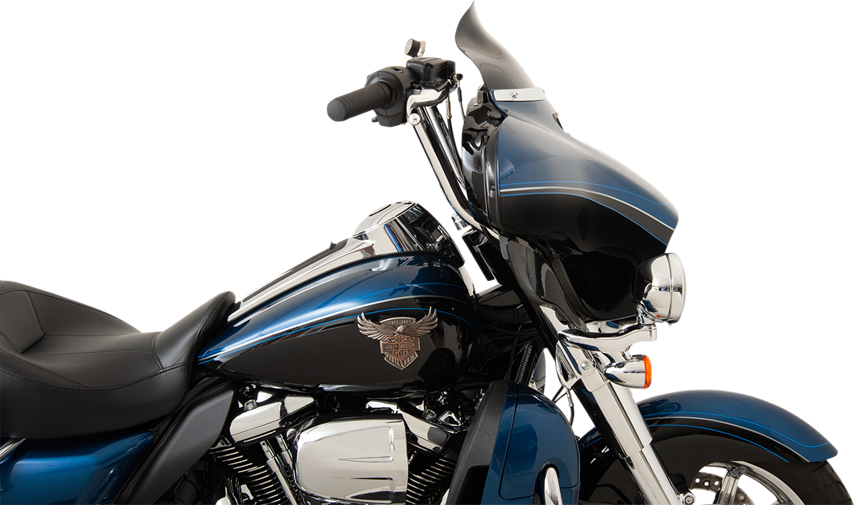 Klock Werks Flare® Windshield - 6-1/2" - Black - '96-'13 FLH
