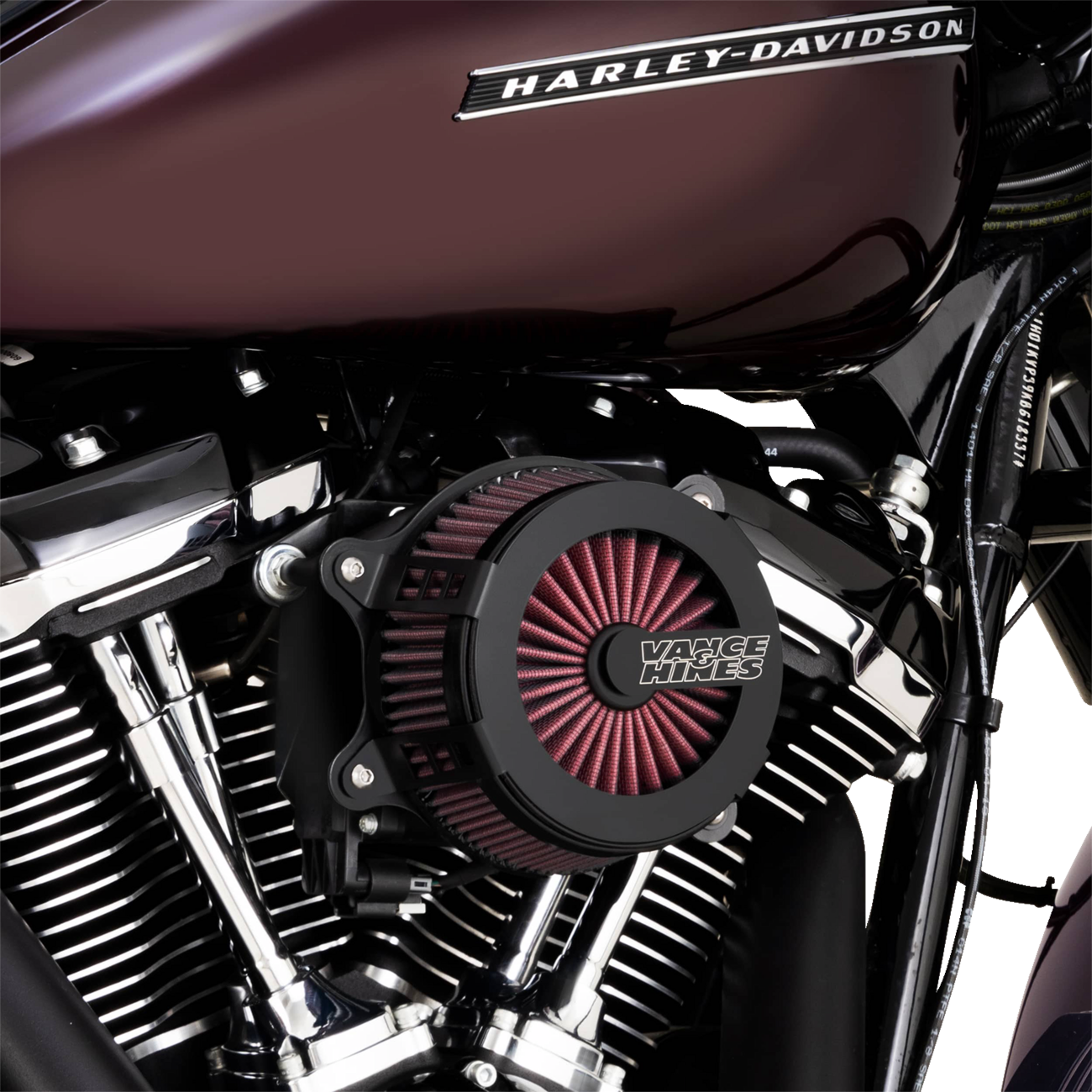 Vance & Hines VO2 Cage Fighter Air Intake Kit - Black Contrast