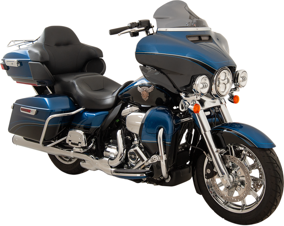 Klock Werks Flare® Windshield - 8-1/2" - Dark - Smoke - '14-'25 FLH