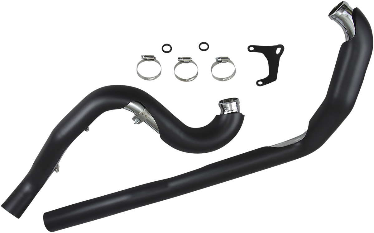 Cobra True Dual Headpipes - Black - '95-'06 FL