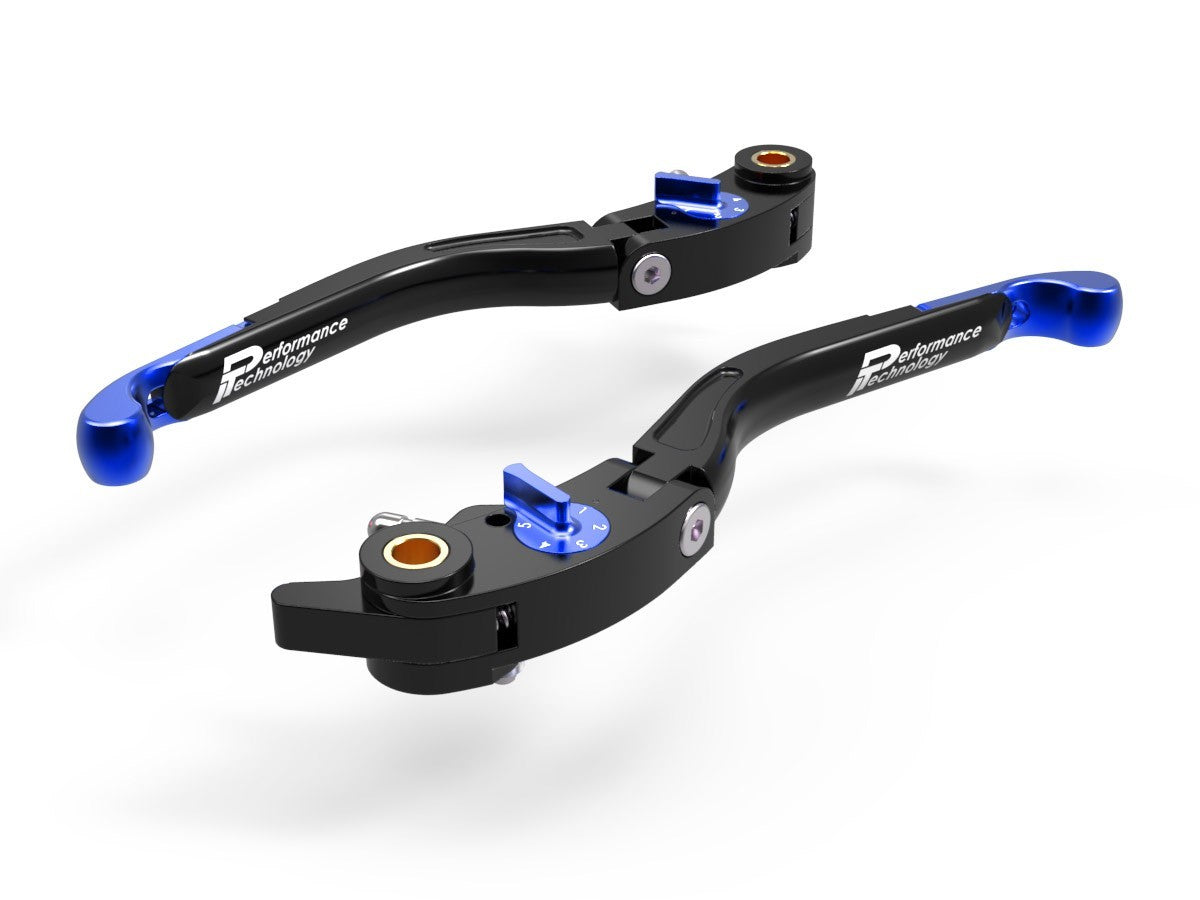 Ducabike DBK LEA01 Brake / Clutch Adjustable Levers Eco GP 2 - BLACK-BLUE
