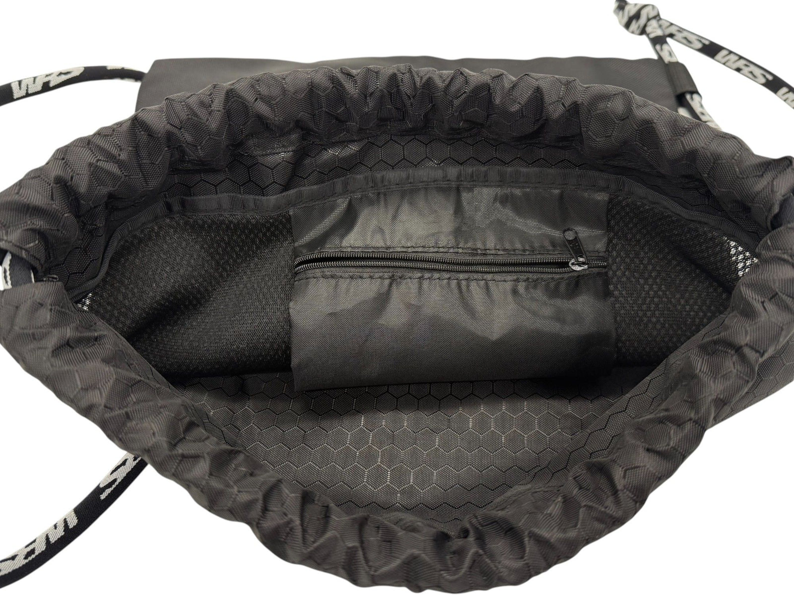 WRS OFFICIAL BLACK DRAWSTRING BACKPACK