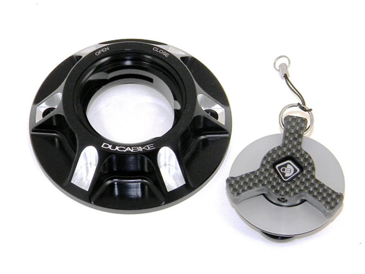 Ducabike DBK Tsb05 Fuel Tank Cap - BLACK-SILVER