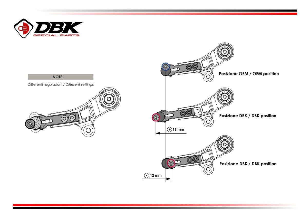Ducabike DBK Rplc30 BMW R1300GS Adjustable Gear Lever