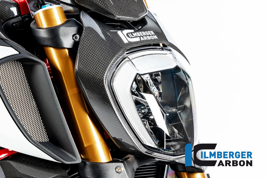 Ilmberger Carbon Headlight Cover Ducati Diavel 1260 - Gloss