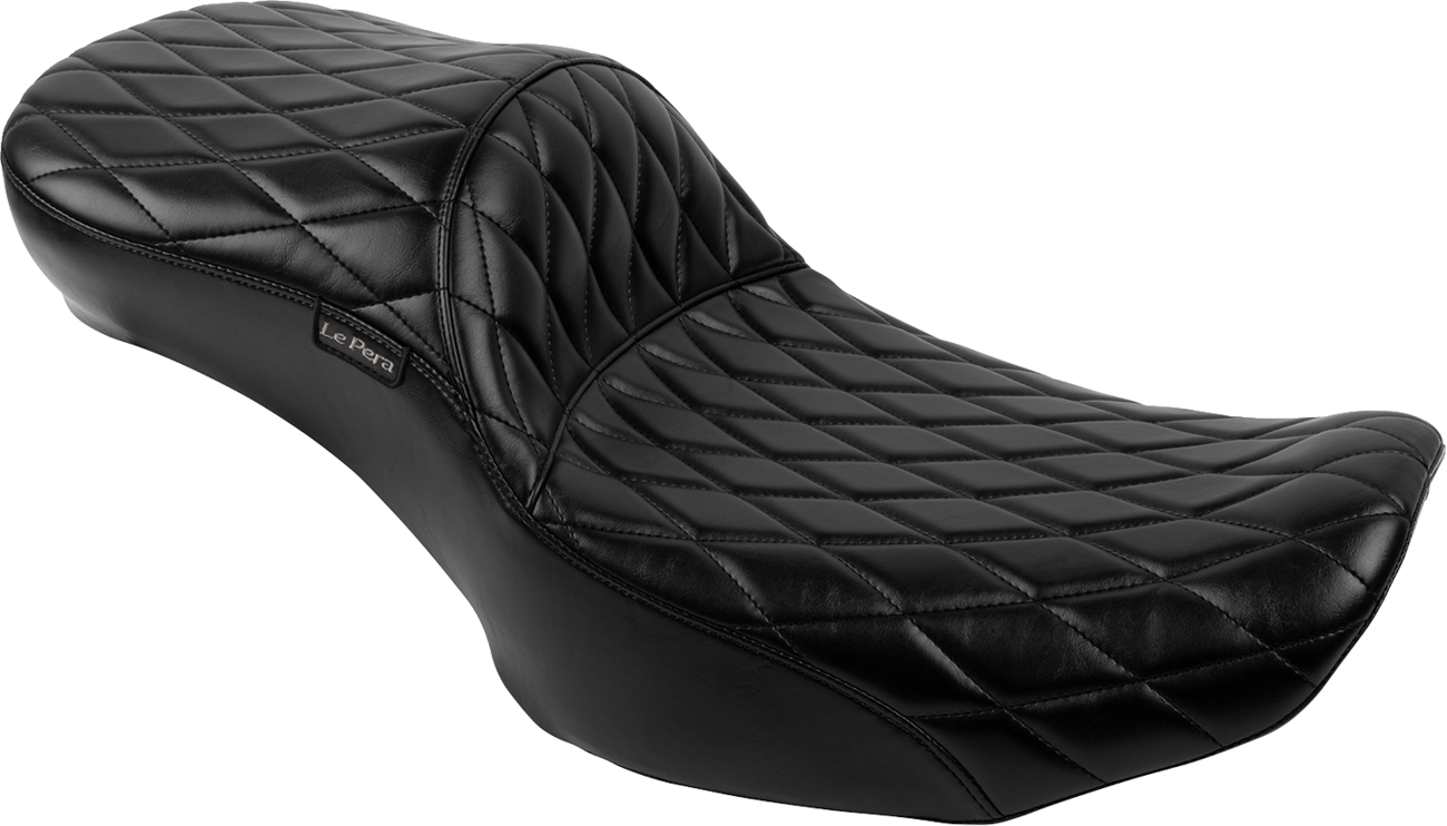 Le Pera Maverick Daddy Long Legs Seat - Without Backrest - Diamond Stitched - FLH/FLT '23-'25