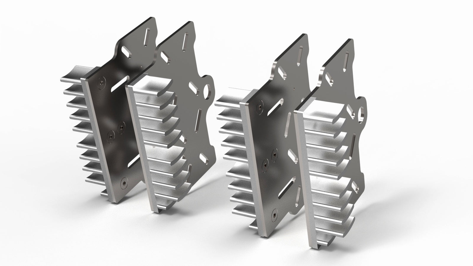 Ducabike DBK Bpr03 Brake Plate Radiator - Silver