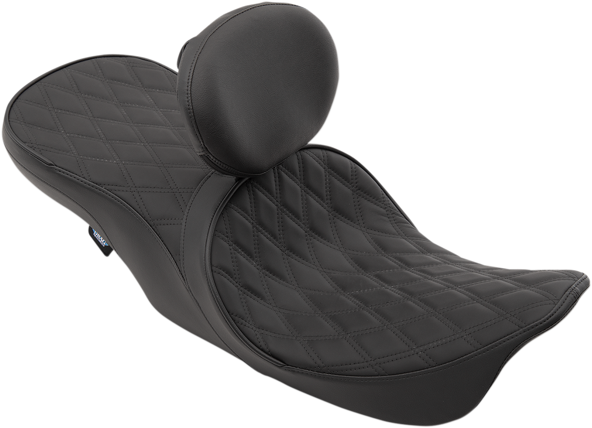 Drag Specialties Seats Low Forward Touring Seat - Double Diamond - FLHR/FLHX '97-'07