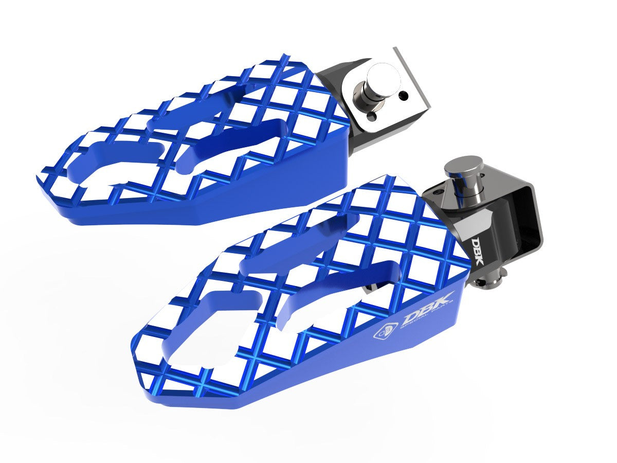 Ducabike DBK KPDM10 BMW R1300GS Touring Passenger Footpegs Kit - BLUE