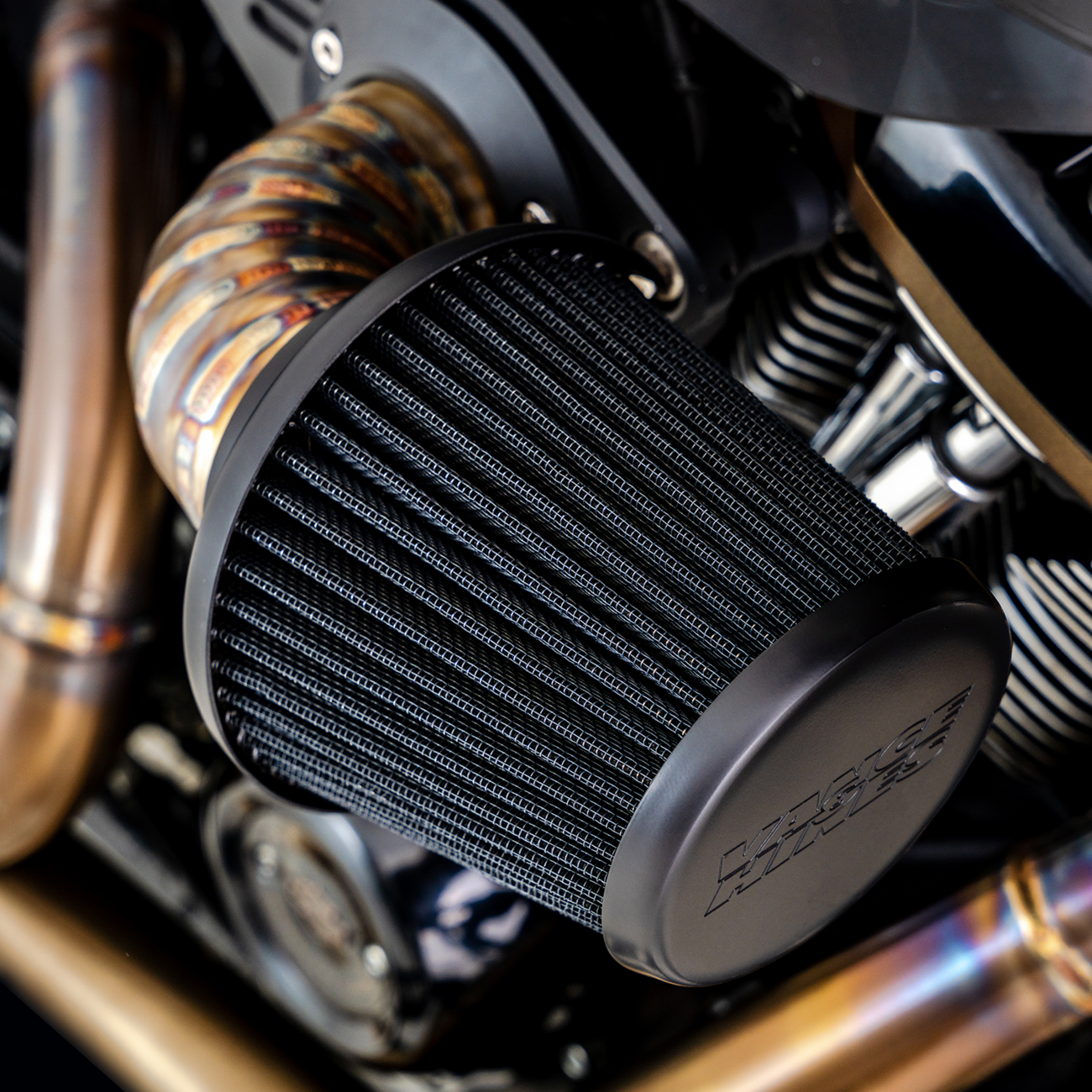 Vance & Hines VO2 Falcon Air Intake Kit - Stainless Steel