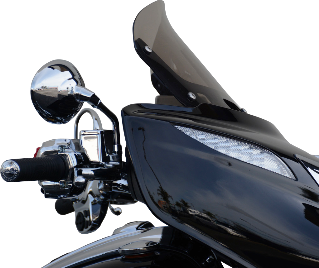 Wind Vest Windshield - Dark Smoke - 10" - Indian