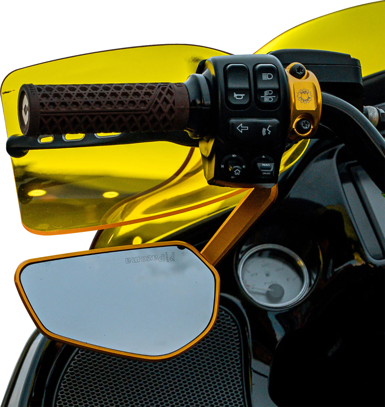 Klock Werks Flare® Handguards - Harley-Davidson Cable Clutch - Yellow