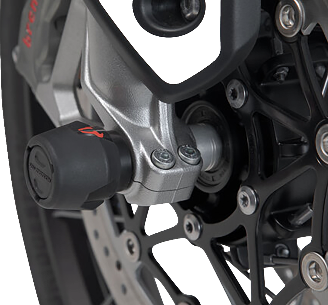 SW-Motech Axle Sliders - Front - Set - Triumph/Yamaha