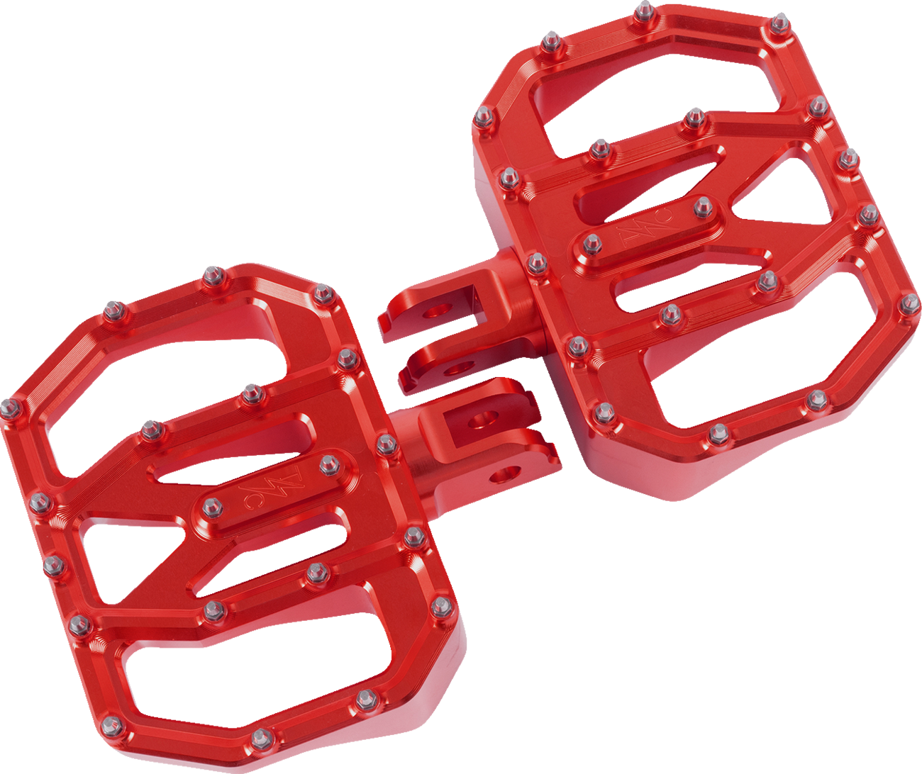 Thrashin Supply CO. Mini Aggressor Floorboards - Red - Front