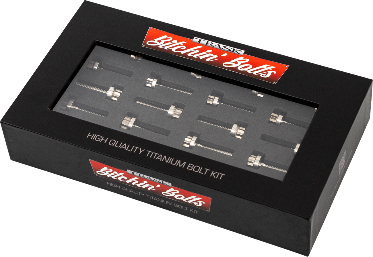 Trask Bitchin' Bolts Hardware Kit - Titanium - M8 - Rocker Box