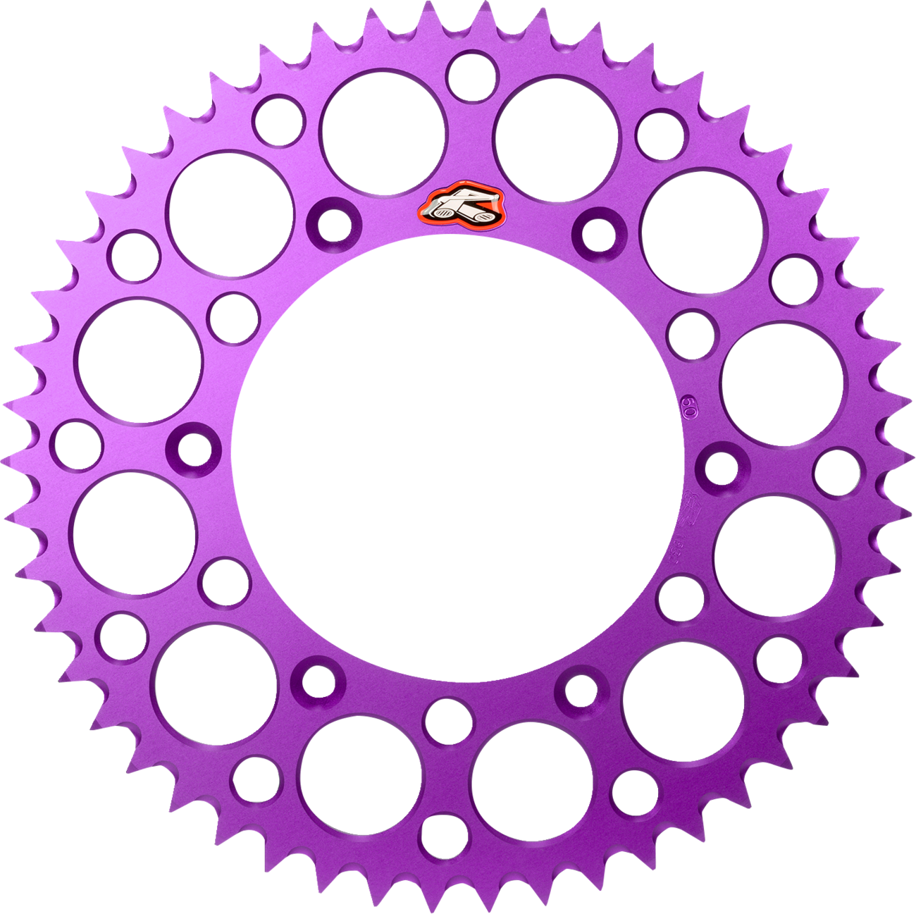 Renthal Rear Sprocket - Aluminum - 50 Tooth - Purple - Suzuki