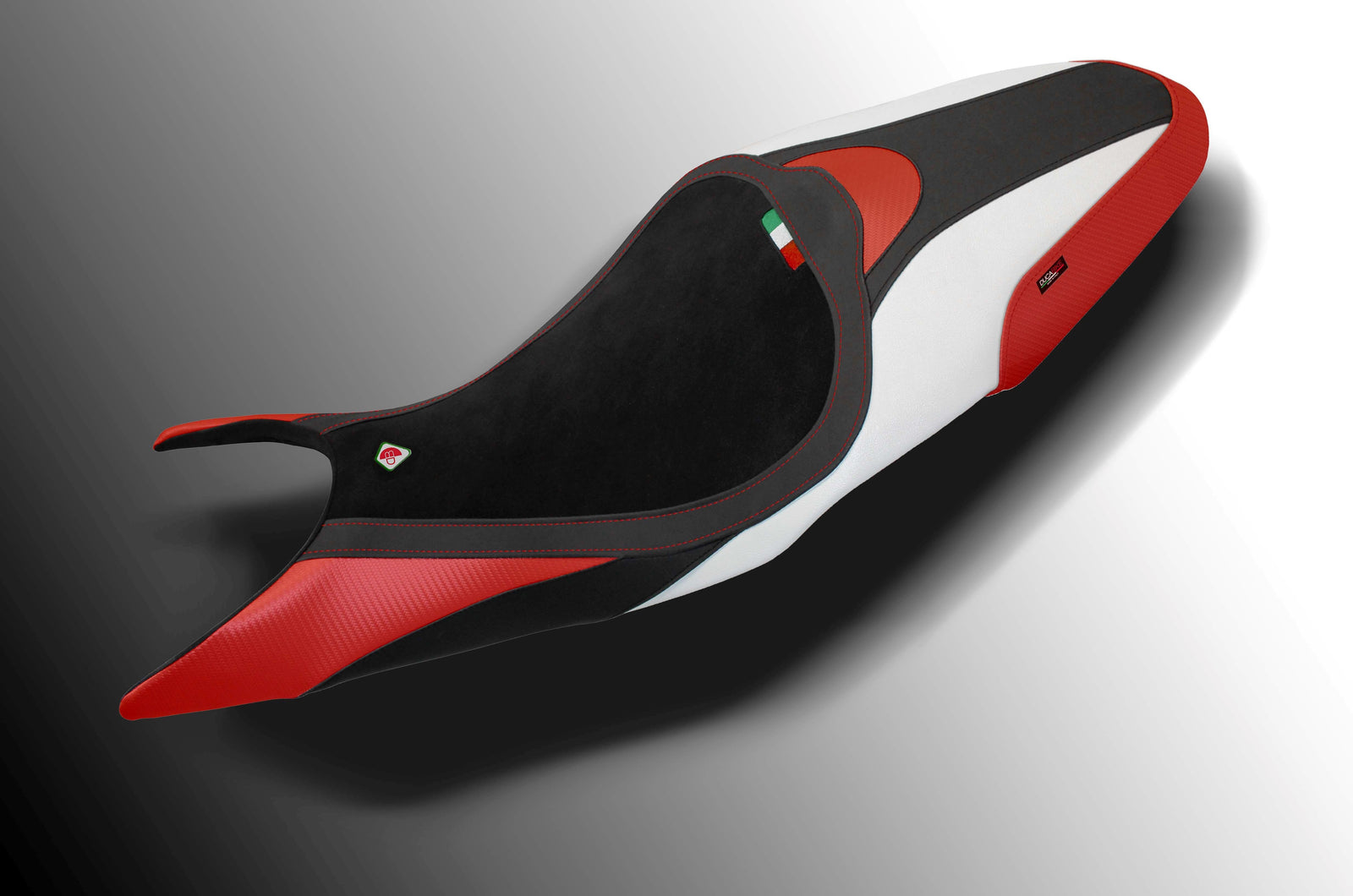 Ducabike DBK Csss01 SS My17 Seat Cover - BLACK-RED-WHITE