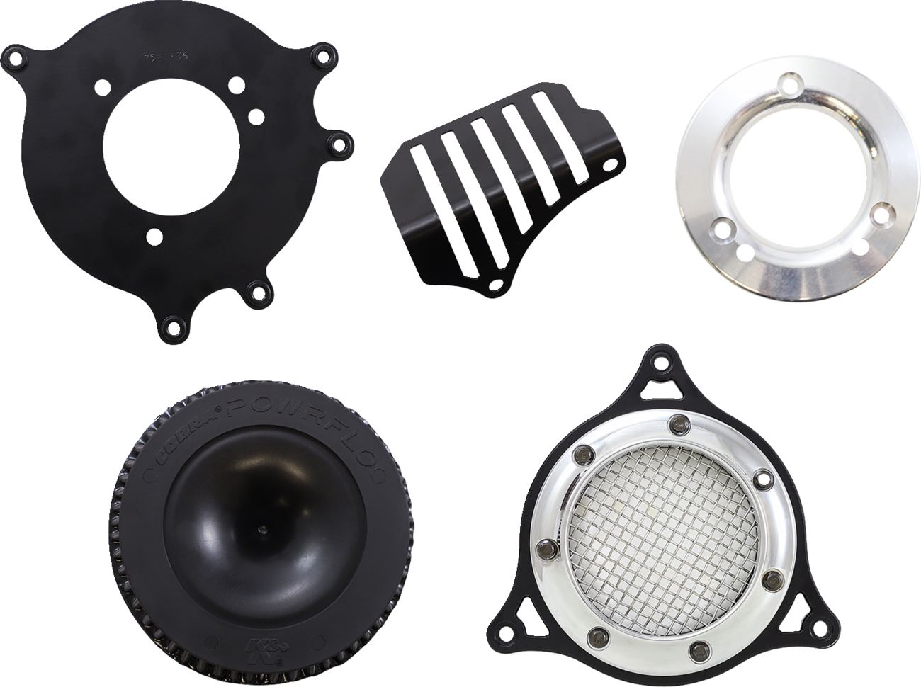 Cobra RPT Air Intake Kit - Chrome/Black - Softail