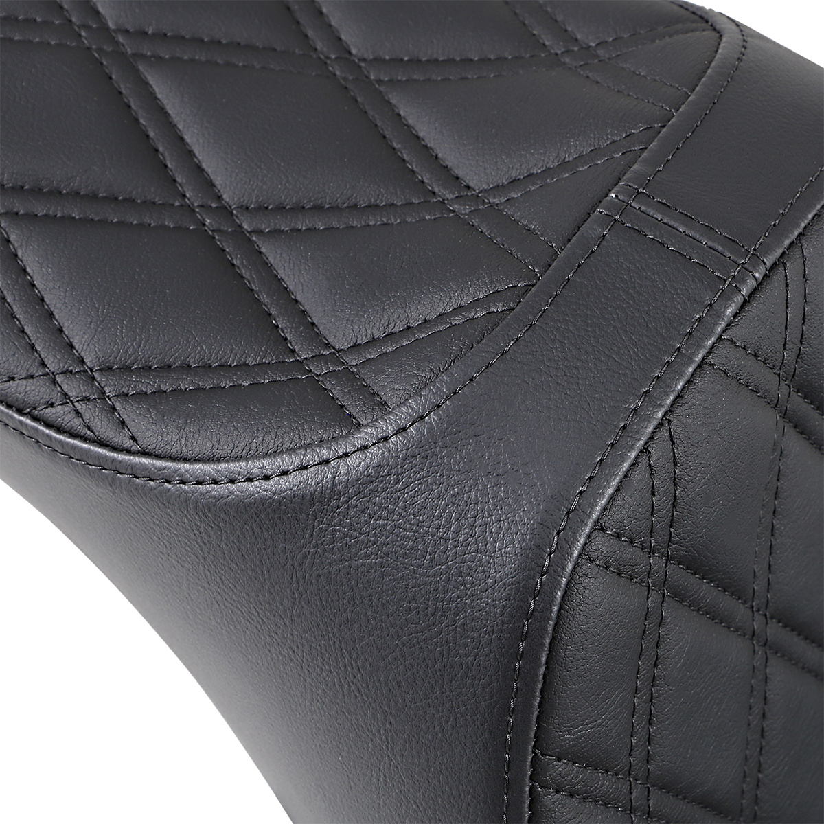 Drag Specialties Seats Predator III Seat - Double Diamond - Black Stitching - FL/FX '18-'23