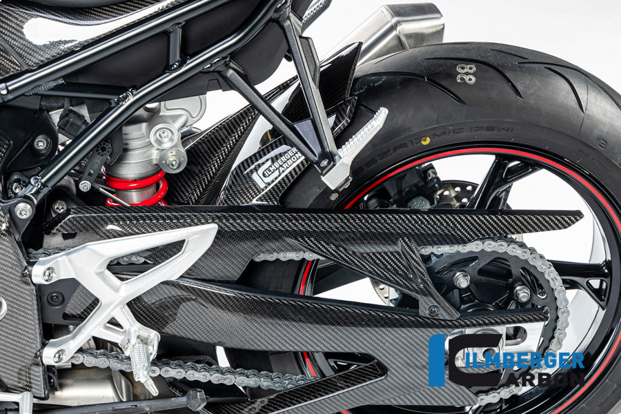 Ilmberger Carbon Rear Hugger With Chain Guard BMW M1000RR / S1000RR - Gloss / Twill