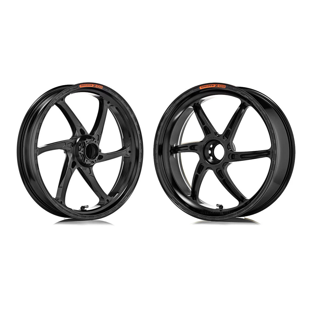 OZ Racing GASS Forged Aluminum Wheel Set For Panigale V4 V4S V4R - Gloss Black