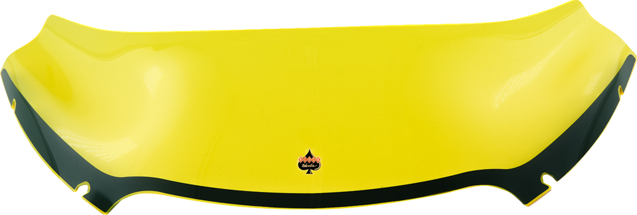 Klock Werks Ice Flare® Windshield - 6" - Yellow Ice - '15-'25 FLTR