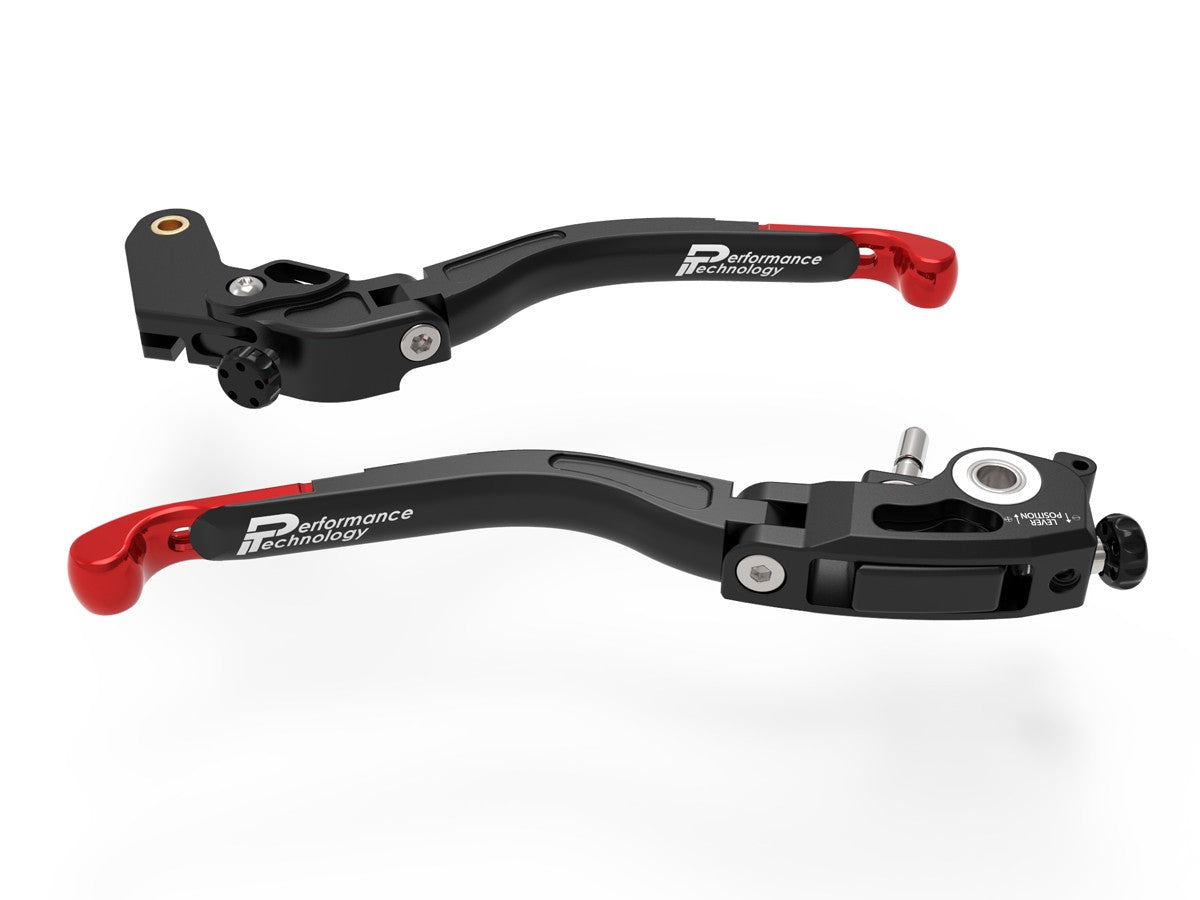 Ducabike DBK L28 Evo Aprilia Brake + Clutch Levers - BLACK-RED