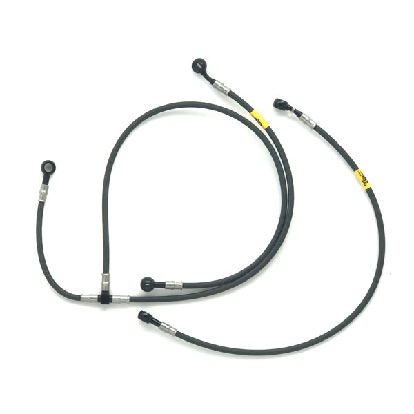 Fren Tubo Carbon Fiber Braided ABS Delete Brake Line Kit Yamaha R1 R1S R1M 15-25