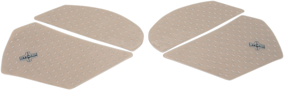 StompGrip Tank Grips - Volcano - Clear - Kawasaki - Ninja '11-'25