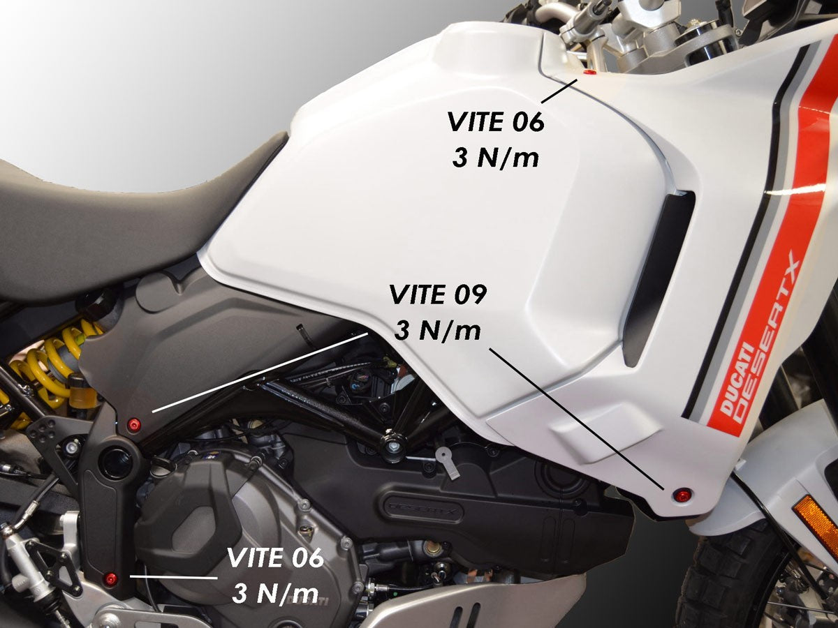 Ducabike DBK KVT31 DesertX Kit Screws Frame Fairing
