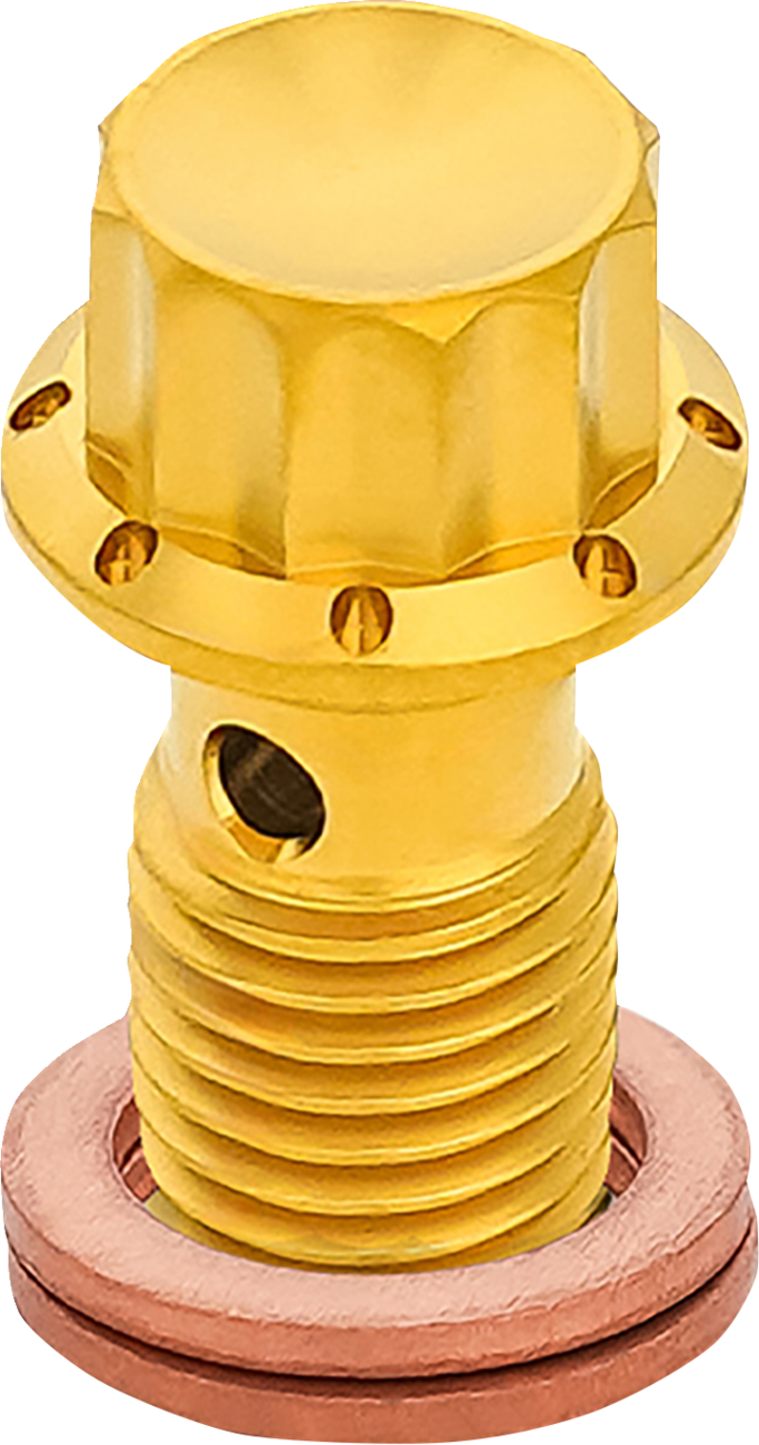 Arlen NESS Banjo Bolt - M12x1.25 - Gold