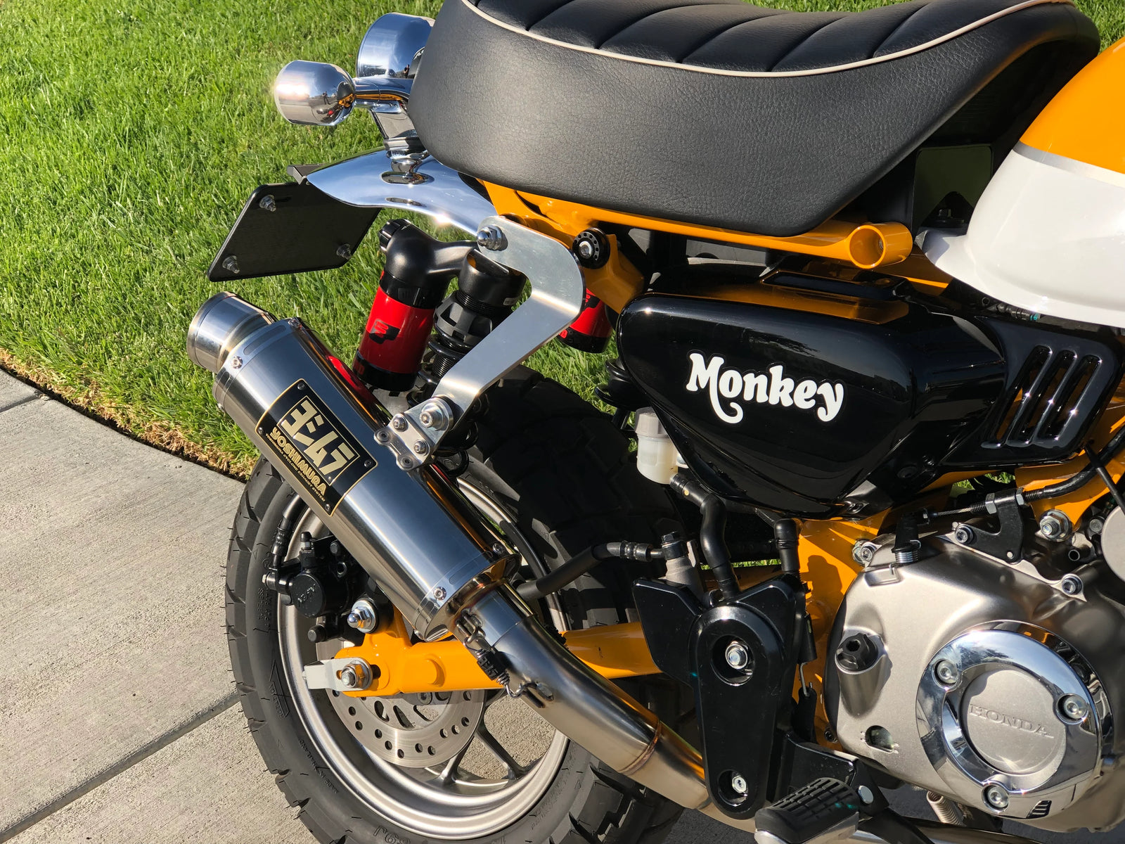 Yoshimura U.S. SPEC MONKEY 19-26 Race GP-MAGNUM Stainless Full Exhaust, W/ Stainless Muffler