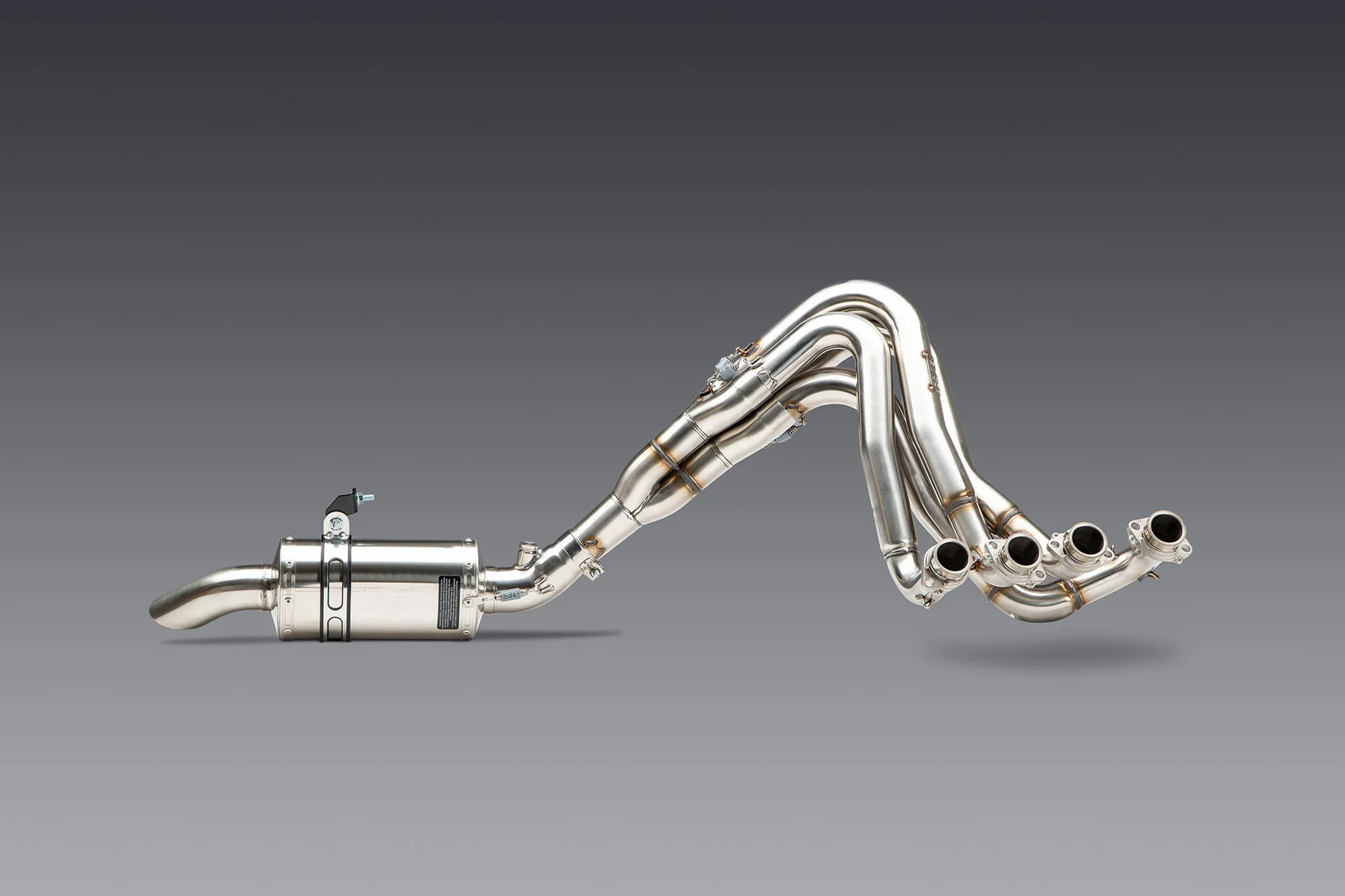 Yoshimura GSX-R1000 05+ / ZX-10R 07+ Oval Track Mod Lites Stainless Full Exhaust, W/ Stainless Muffler