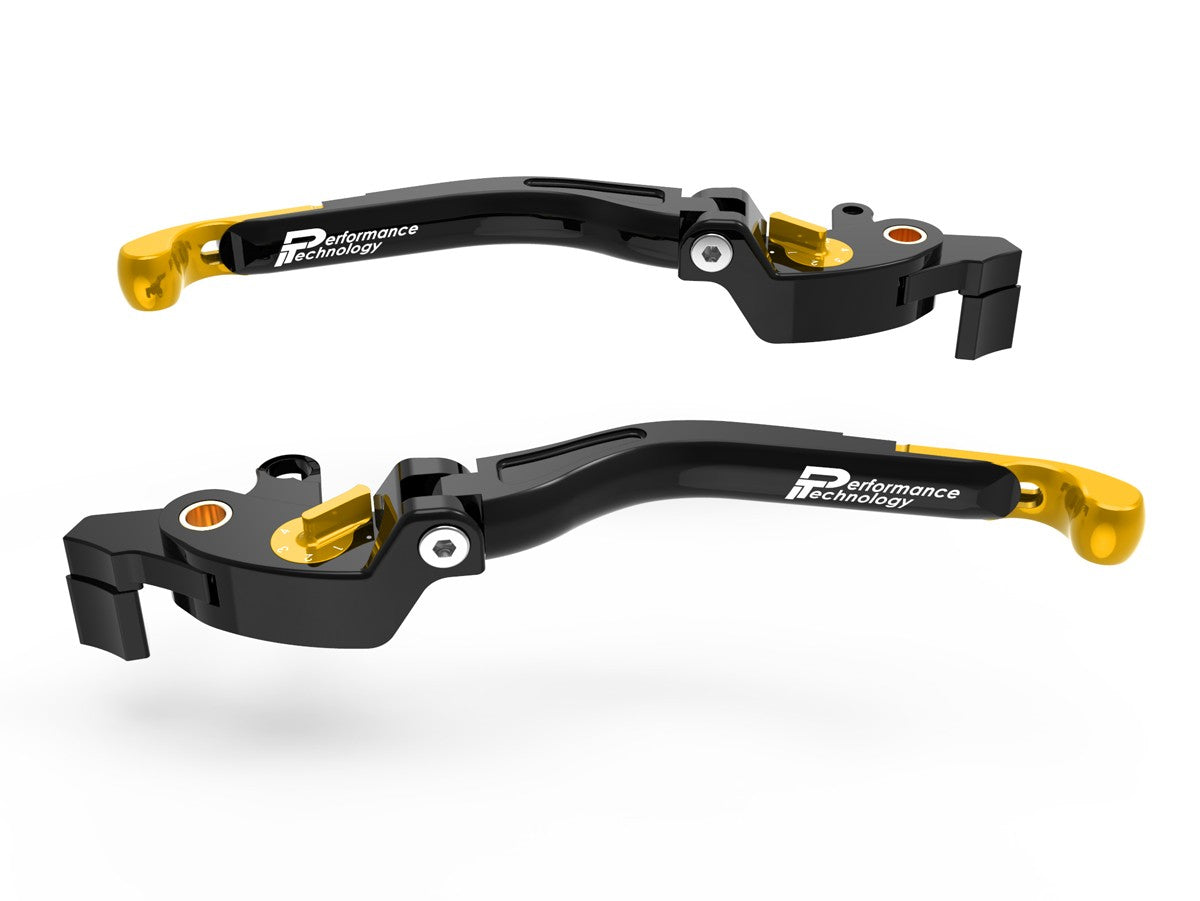 Ducabike DBK LEA18 Mv Agusta Brake / Clutch Adjustable Levers Eco GP 2 - BLACK-GOLD
