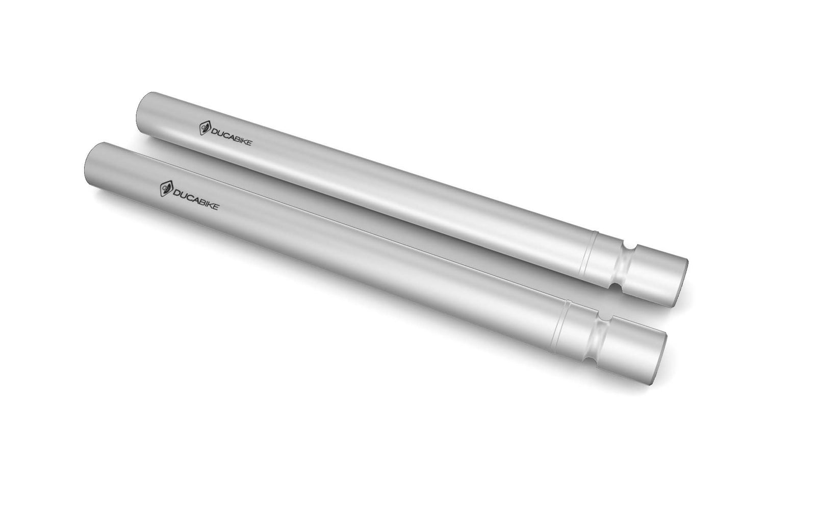 Ducabike DBK TM02 Adjustable Handlebar Tubes - SILVER