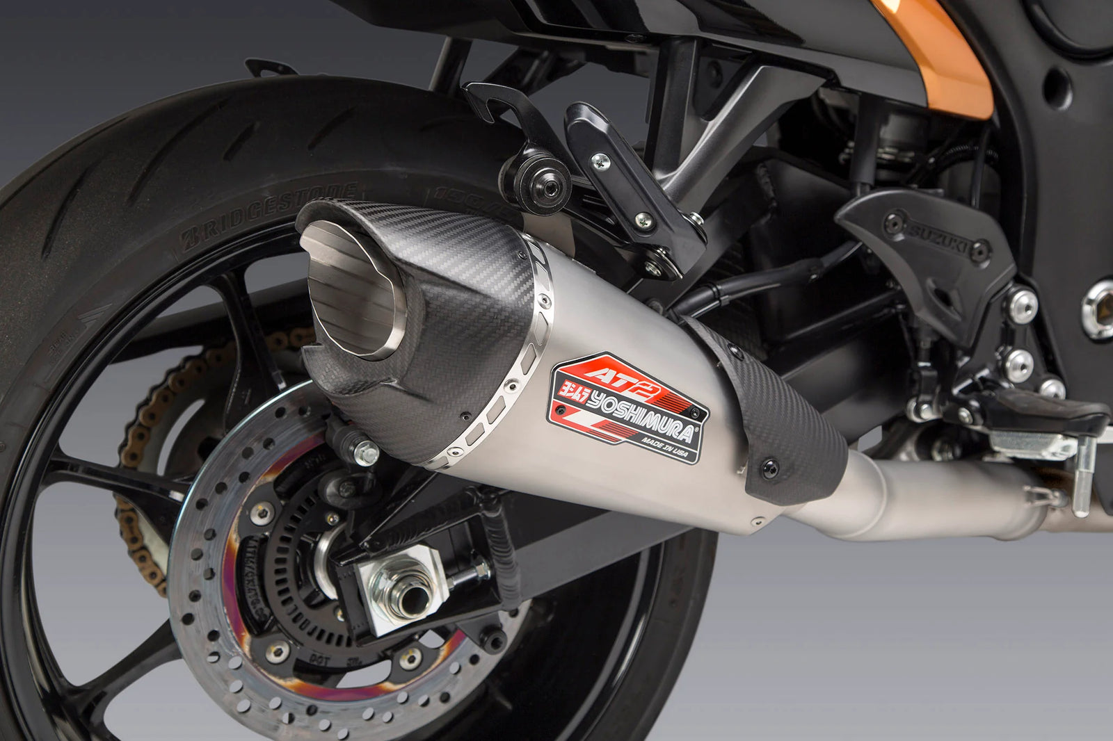 Yoshimura Hayabusa 2022-26 Race AT2 Stainless Full Exhaust, W/ Stainless Muffler