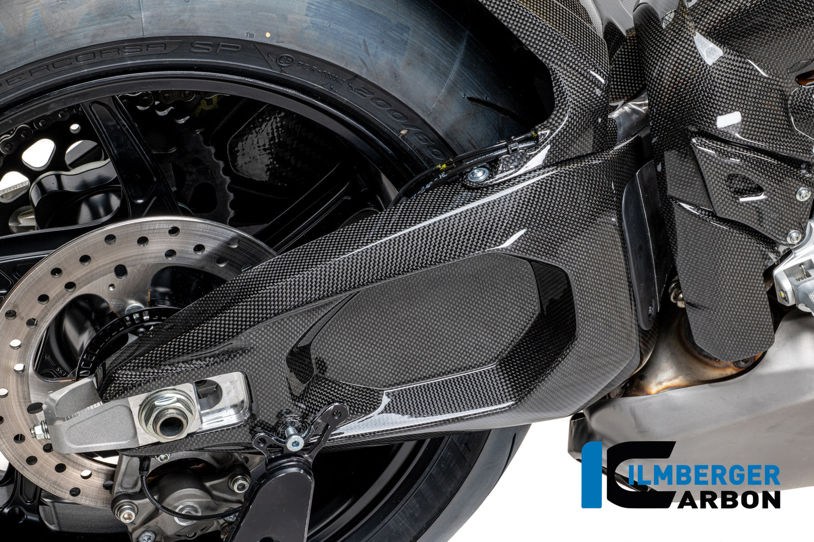 Ilmberger Carbon Swingarm Cover Right Ducati Panigale V4 2025-2026 - Gloss / Plain