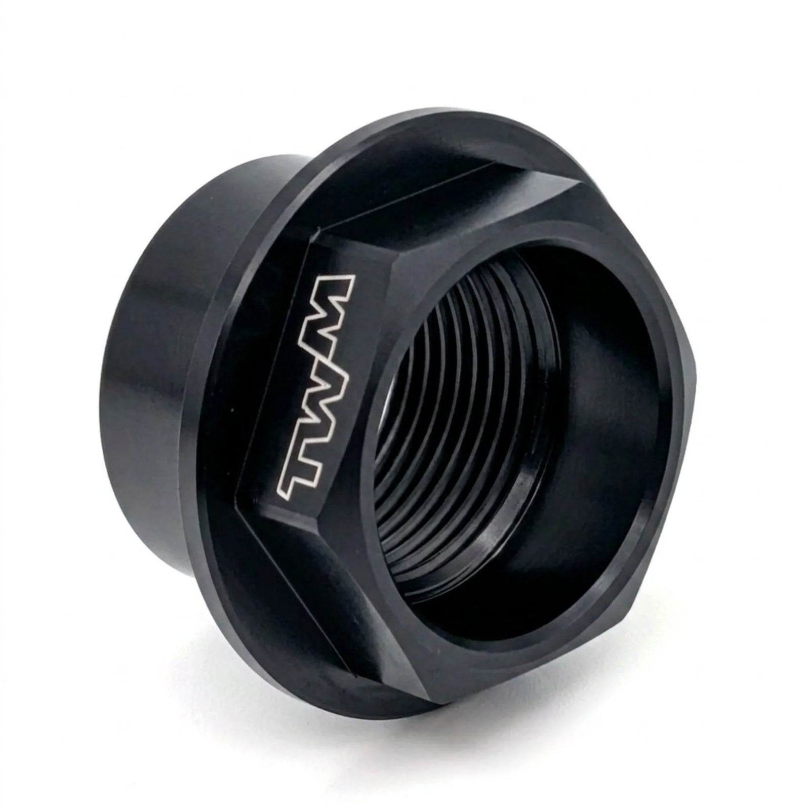 TWM CNC Aluminum Front Wheel Axle Nut in Black for Ducati - DRAD.02.N