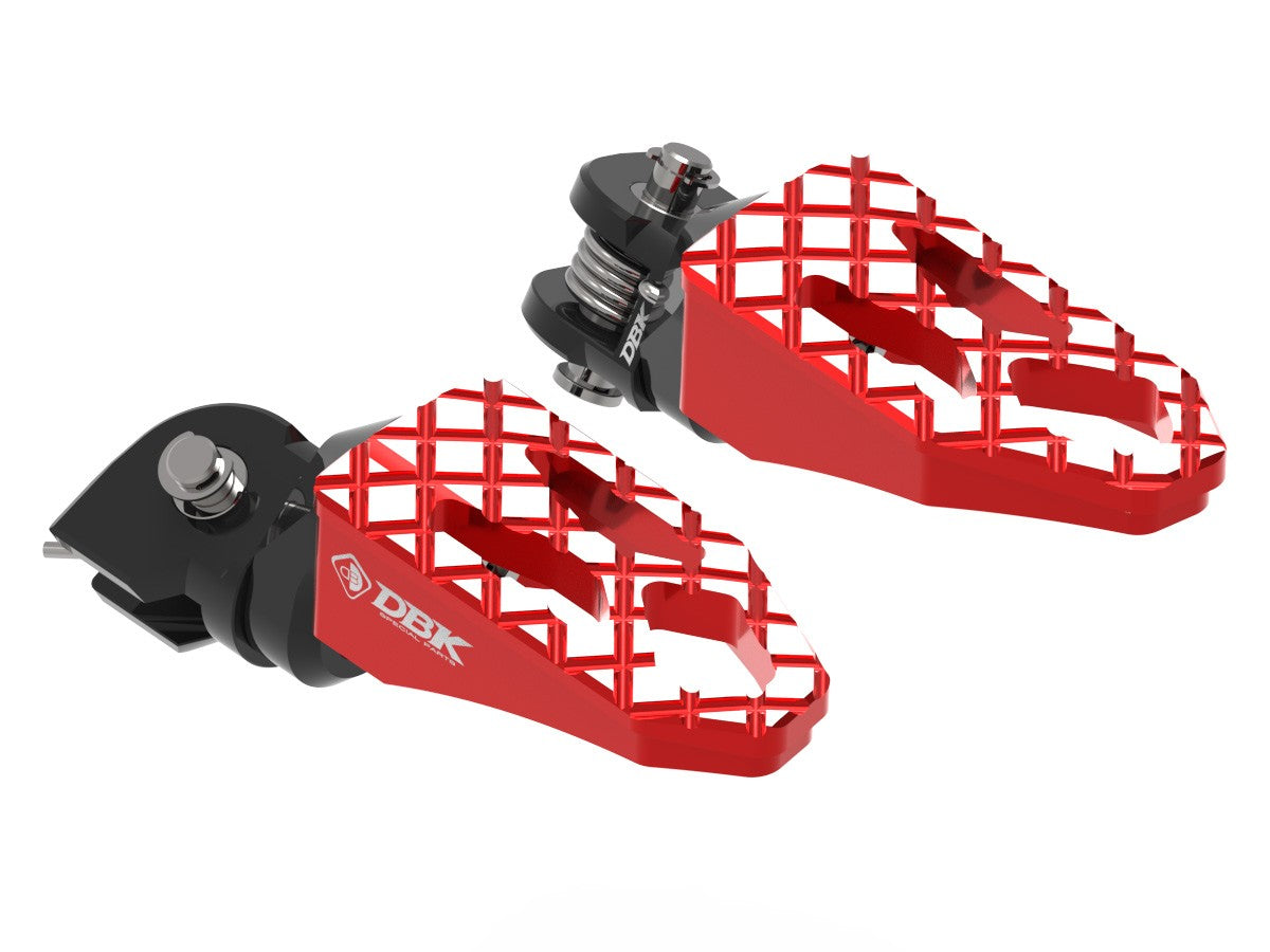 Ducabike DBK KPDM08 BMW R1300GS Touring Adjustable Pilot Footpegs Kit - RED