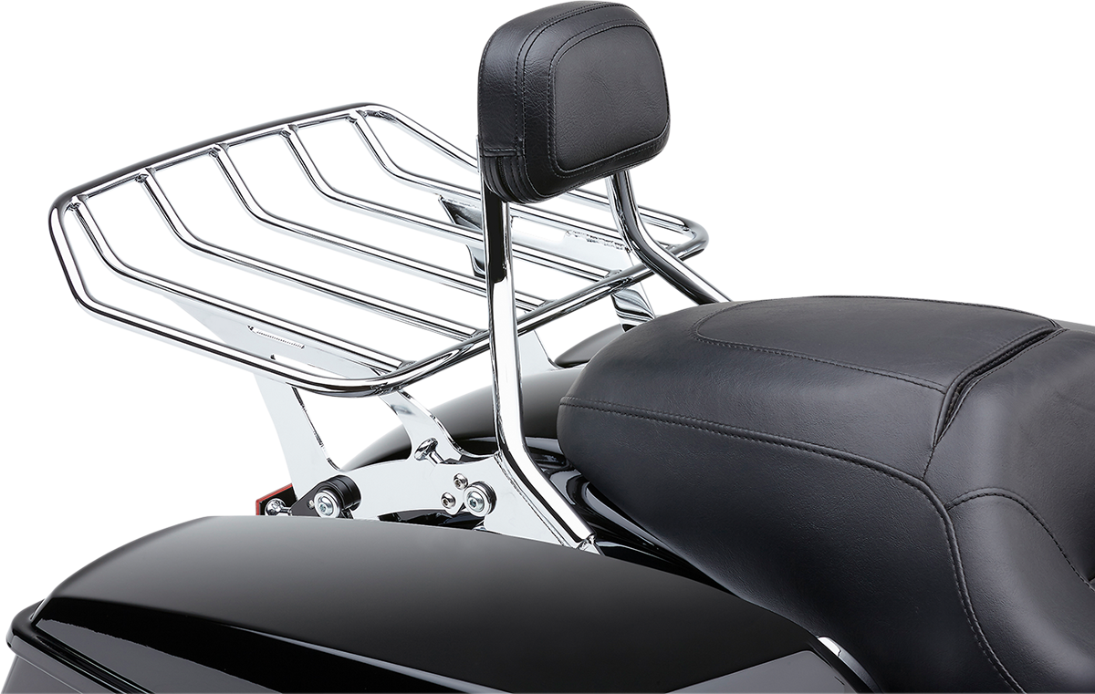 Cobra Detachable Backrest - Chrome - Short - FLH/FLT