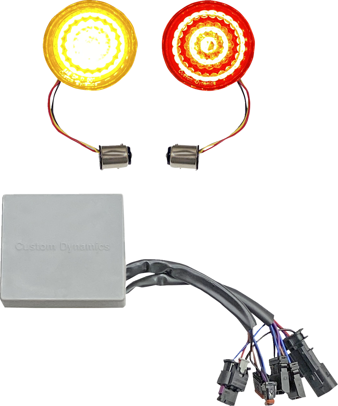 Custom Dynamics Turn Signal Inserts - Amber/Red - Harley-Davidson®