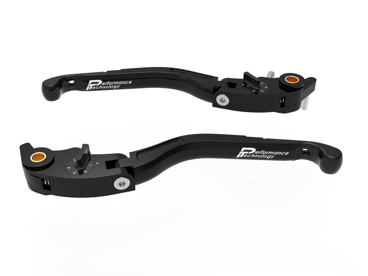 Ducabike DBK LEA17 Brake / Clutch Adjustable Levers Eco GP 2 - BLACK-BLACK
