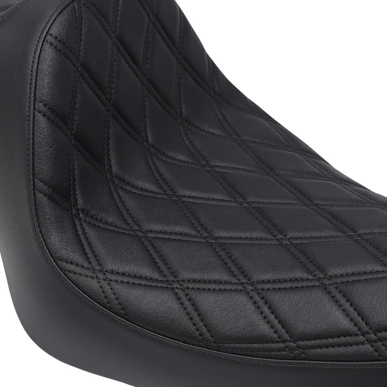 Drag Specialties Seats Predator III Seat - Double Diamond - Black Stitching - 'XL 04-'22