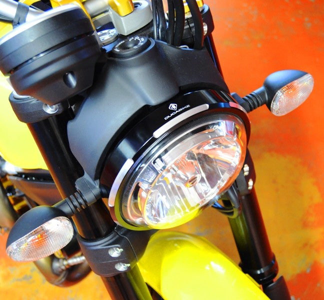 Ducabike DBK CFSCRA01 Scrambler Billet Aluminium Headlight Trim - BLACK